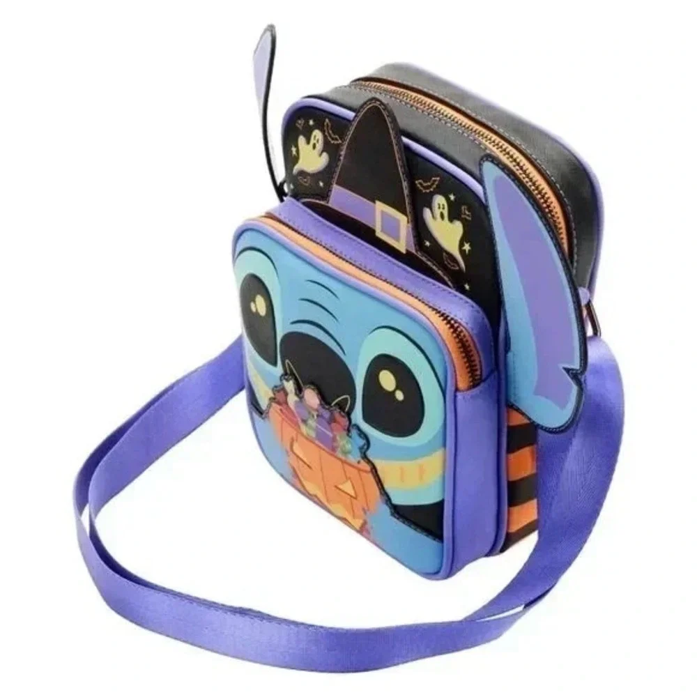 Loungefly‎ Disney Lilo and Stitch Glow Halloween Candy Cosplay Passport Bag